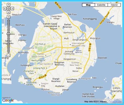 Map Of Xiamen Travelsmapscom