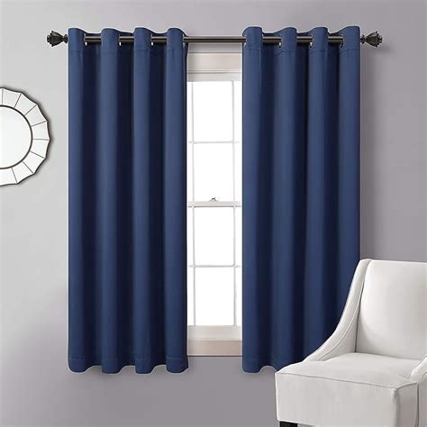 Mysky Home Blackout Curtain For Bedroom Grommet Room Darkening Curtain