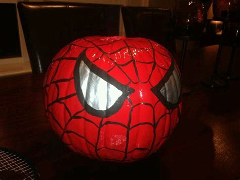 Spiderman Pumpkin Calabaza De Spiderman Spiderman Pumpkin Halloween