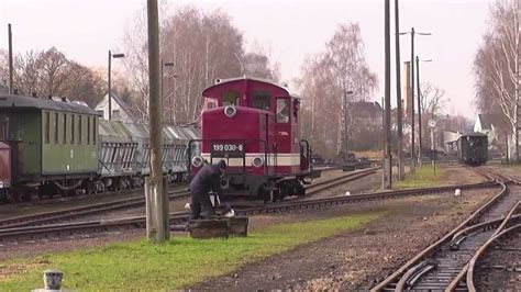 Döllnitzbahn Lok umsetzen in Mügeln YouTube