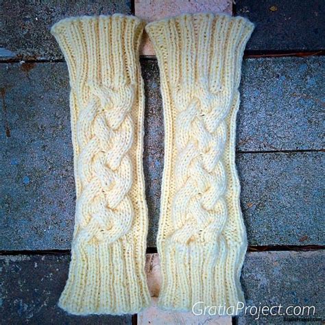 Cable Leg Warmer Knitting Pattern Gratia Project