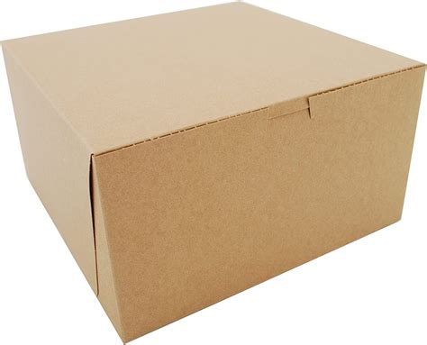 Non Window Bakery Boxes 10 X 10 X 55 Brown Paper 100carton