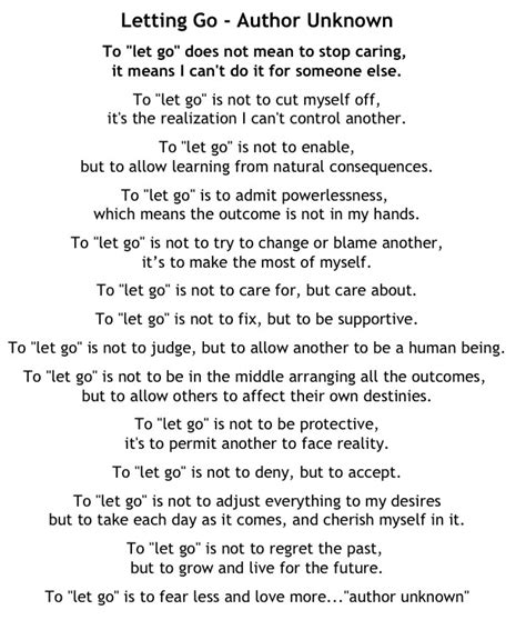 Letting Go Let It Be Letting Go Stop Caring