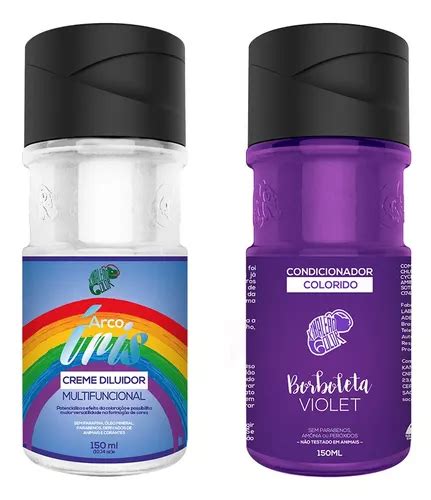 Kit Borboleta E Diluidor Arco Iris 150ml Kamaleão Color MercadoLivre