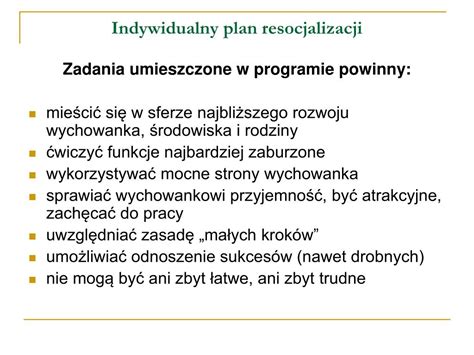 Ppt Indywidualny Plan Resocjalizacji Powerpoint Presentation Free