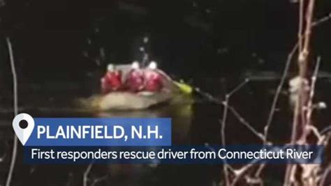 First Responders Rescue Driver From River In Plainfield