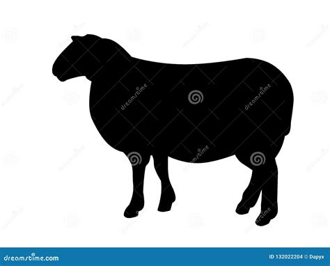 Black sheep silhouette stock photo. Illustration of silhouette - 132022204