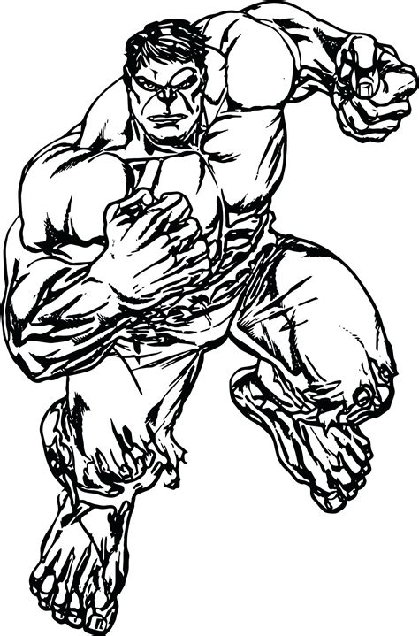 Printable Hulk Coloring Pages - Printable Templates