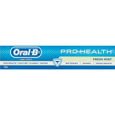 Oral B Pro Health Fresh Mint Toothpaste 130g Woolworths