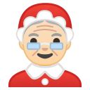 Mère Noël Peau Claire Emoji