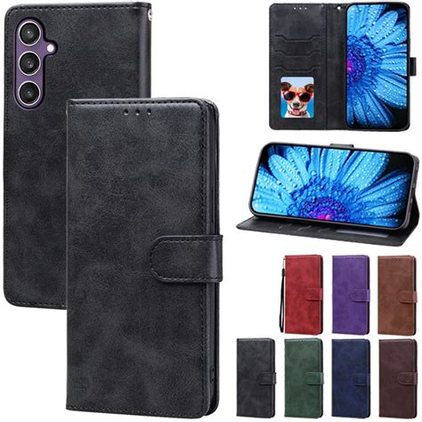 S24fe S24 Fe S 24 Fe Case For Samsung Galaxy S24 Plus Ultra Leather Wallet Flip