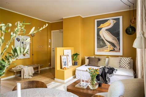 An Oslo Apartment with a Yellow Living Room - The Nordroom