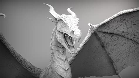 Zbrush Dragon 3D Model OBJ ZTL | CGTrader.com