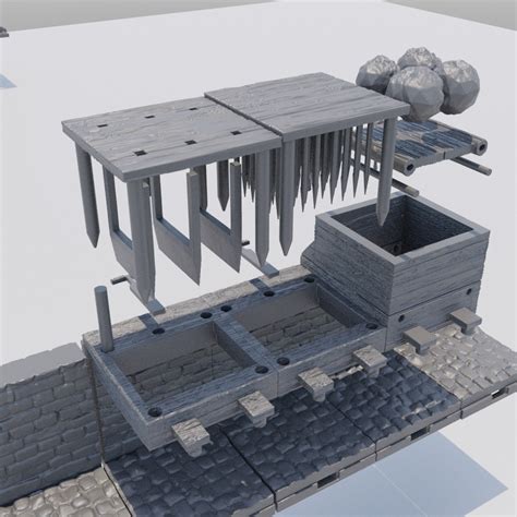 3d File Dungeon Traps 28 Mm Tabletop Terrain 🎲 ・3d Printable Model To