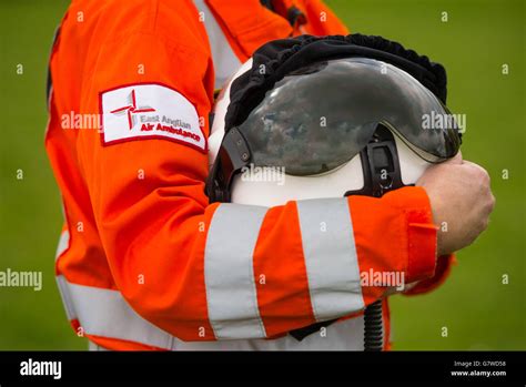 New East Anglian Air Ambulance Helicopter Launched Stock Photo Alamy