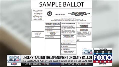 What Does It Mean Amendment 1 On The Alabama Primary Ballot Explained