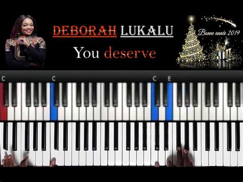 Deborah Lukalu - You deserve: Tutoriel Débutant PIANO QUICK Chords ...