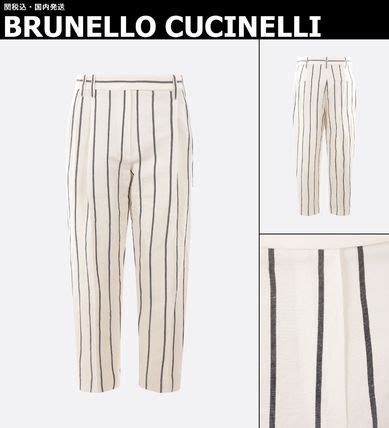 Brunello Cucinellipinstriped Linen And Cotton Brunello