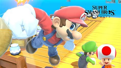 Super Smash Bros Ultimate Mario And Luigi Vs Bowser At Pirate Ship Cpu Lv 9 Youtube