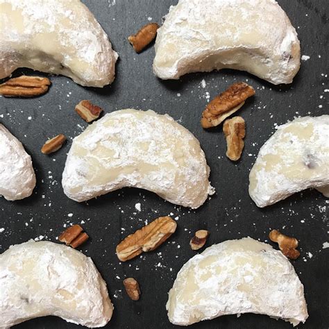 Easy Pecan Crescent Cookies Gluten Freevegan