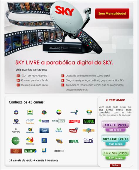 SKY HDTV É ISSO Sky Livre