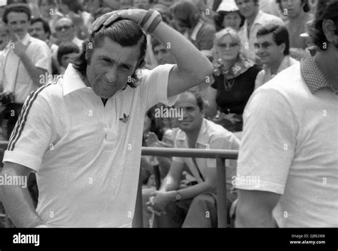 The Famous Romanian Tennis Player Ilie Nastase Approx 1974 Stock