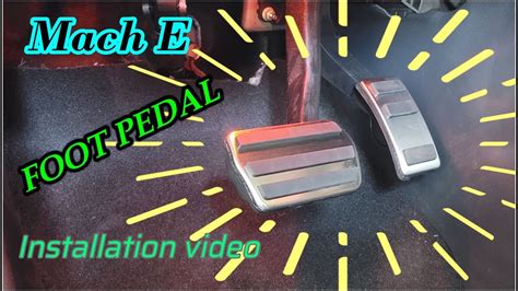 Pedal Covers Sport Pedals Ford Mustang Mach E YouTube