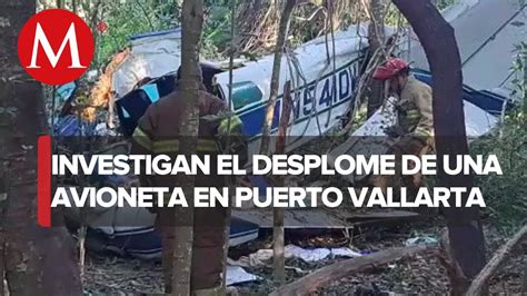 Se Desploma Avioneta En Puerto Vallarta Hay Dos Lesionados Youtube