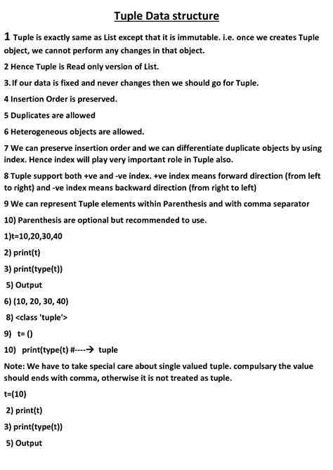 SOLUTION: Tuple data structure in python - Studypool