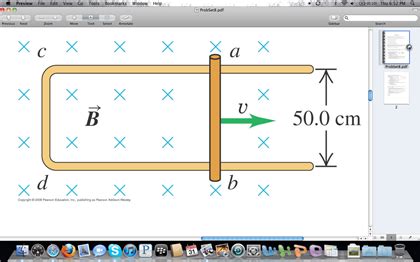 Solved The Conducting Rod Ab Shown In The Figure Makes Chegg