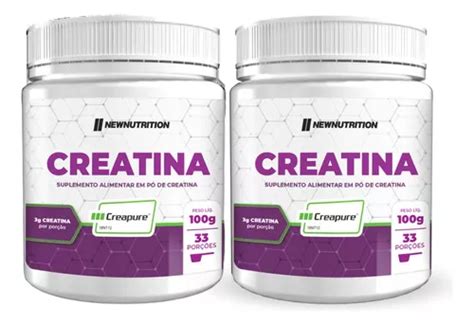 Kit 2 Suplemento Creapure De Monohidrato De Creatina En Polvo 100 G