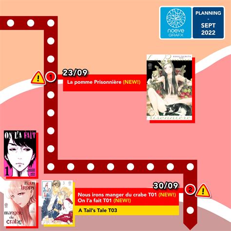 NOEVE GRAFX - 🗓Voici le planning des sorties #NoeveGrafx du mois de