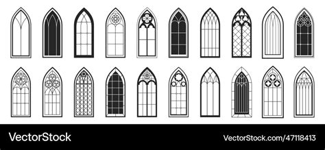 Gothic Windows Vector Images Over 4300