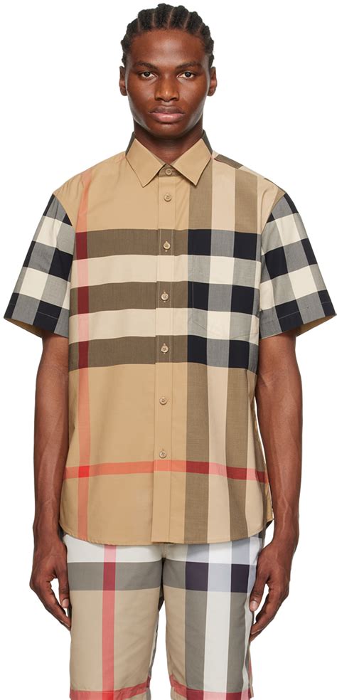 Burberry Beige Vintage Check Shirt SSENSE