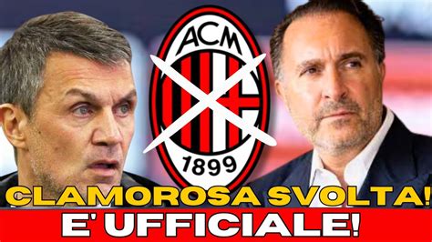 Assurdo Cosa Ne Sara Del Milan Ora Terremoto In Casa Milan Youtube