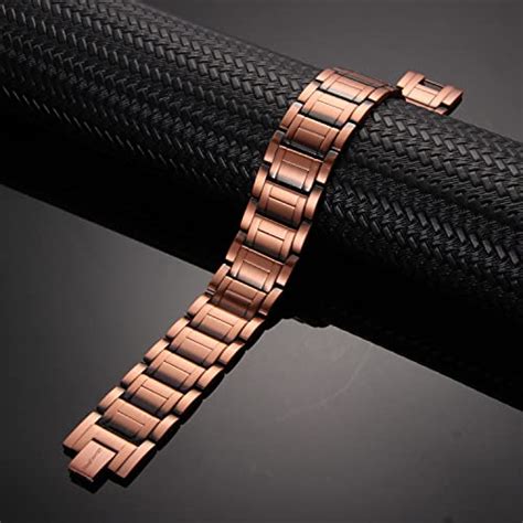 Magenergy Big Men Copper Bracelet 99 9 Copper Magnetic Bracelet Adjus Copper Living