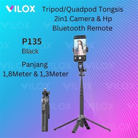 Jual Tongsis Tongkat Selfie Stick Tripod Bluetooth Original P185