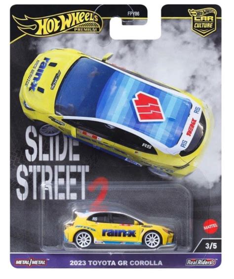 GR Corolla Toyota 2023 Hotwheels Slide Street 2 Hot Wheels Hotwheel