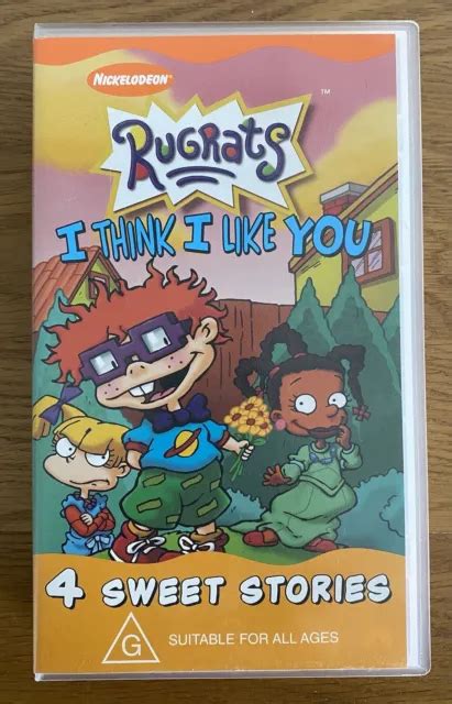 Rugrats Vhs I Think I Like You Nickelodeon Orange Tape Video