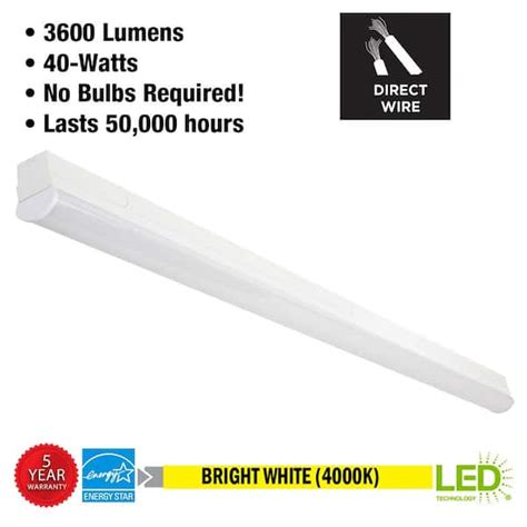 Commercial Electric Lumens Led Wraparound Ceiling Off