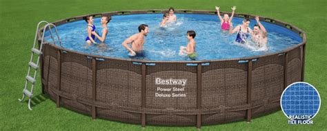 Bestway Above Ground Deluxe Swimming Pool Set X Power Steel