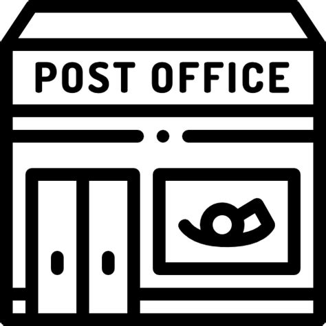 Post Office Clip Art Black And White