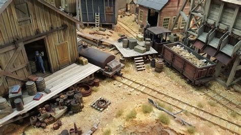 Narrow Gauge Yard Model Train Scenery Model Railroad Model Trains