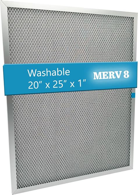 Washable Electrostatic Furnace Air Filter, MERV 8, (20" x 25" x 1 ... 