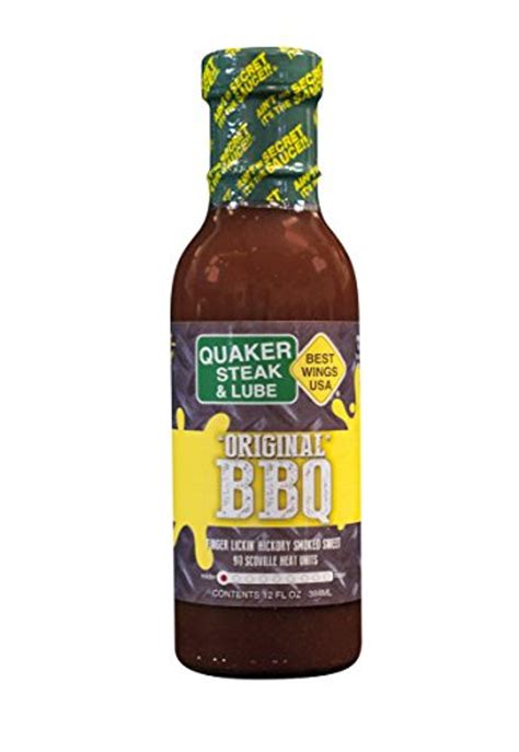 Quaker Steak and Lube Original Barbecue Wing Sauce 12 Ounce Glass ...