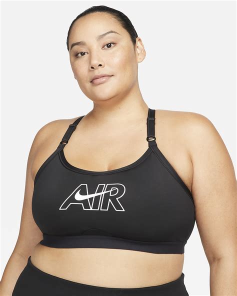 Nike Air Dri Fit Indy Womens Light Support Padded Graphic Sports Bra Plus Size Nike Se