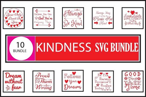 Kindness Svg Designs Bundle Graphic By Mdforidulk503 · Creative Fabrica