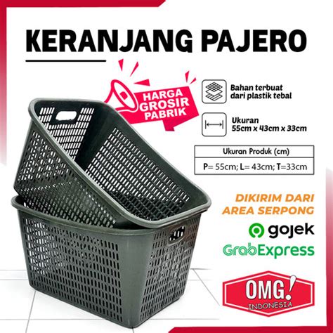 Promo KERANJANG PAJERO Keranjang Plastik Serbaguna Baju Kotor Laundry