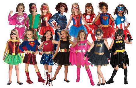 Girls Superhero Fancy Dress Childrens Childs Movie Book Character Kids