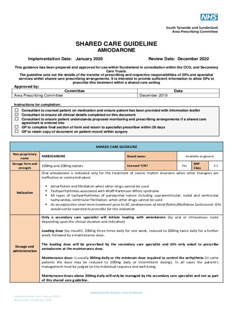 Fillable Online Shared Care Guideline Elmmb Nhs Uk Fax Email Print